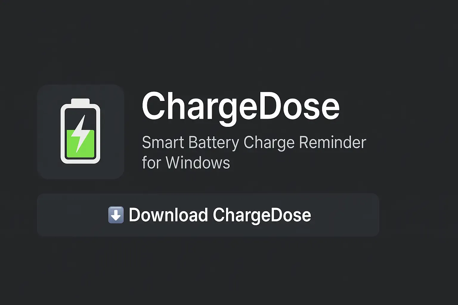 chargedose landing image